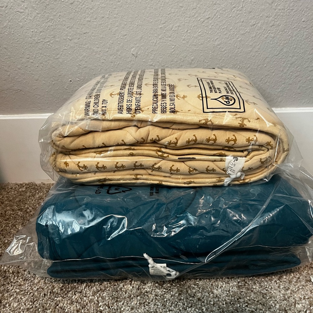 Baby books and blankets